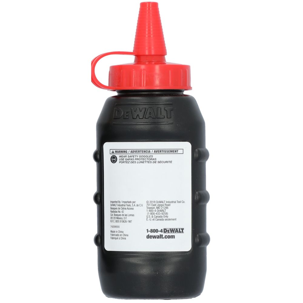 Разметочный комплект DEWALT DWHT47374L: катушка со шнуром, 30 м, и порошковый мел, красный, 113 г