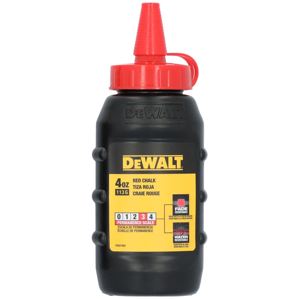 Разметочный комплект DEWALT DWHT47374L: катушка со шнуром, 30 м, и порошковый мел, красный, 113 г