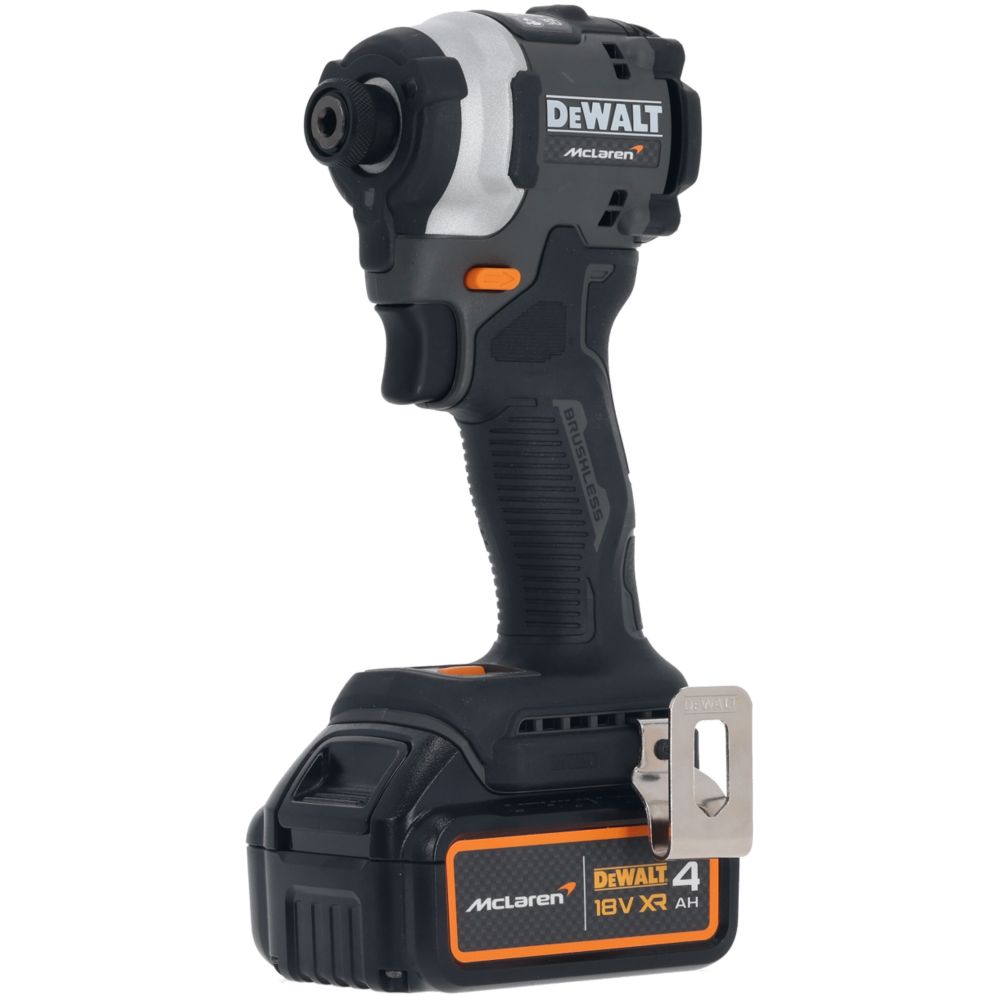 Шуруповерт DEWALT McLaren Limited Edition DCF85MM2T, 18 В, 205 Нм, 3800 уд/мин, с 2 АКБ 4 Ач и ЗУ, в кейсе TSTAK (DCF85MM2T-QW)