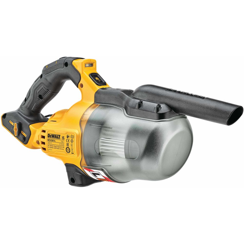 Аккумуляторный пылесос DEWALT DCV501LP1, 18 В, 0.75 л, с АКБ 5 Ач и ЗУ, в сумке (DCV501LP1N-XJ)