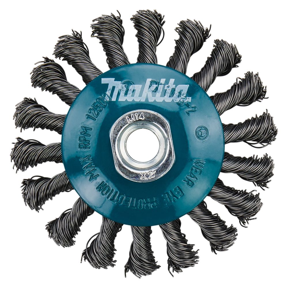 Щетка проволочная конусная Makita 100 мм, (D-39861)