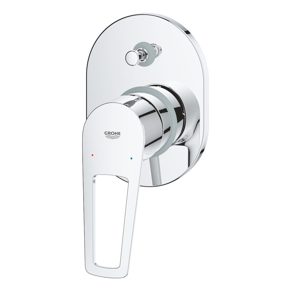 Смеситель для ванны GROHE BauLoop в комплекте с монтажной частью, хром (29041001)