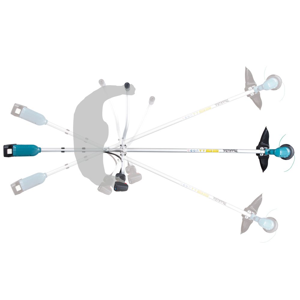 Аккумуляторный триммер Makita DUR190URT3, c 2 АКБ 5 Ач и ЗУ