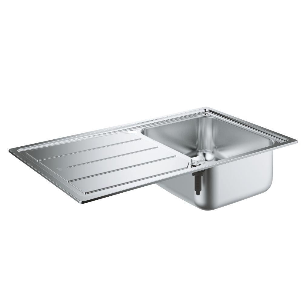 Мойка GROHE из нержавеющей стали с корзинчатым вентилем, 1 чаша, K500 45 -S 86/50 1.0 (31571SD0)