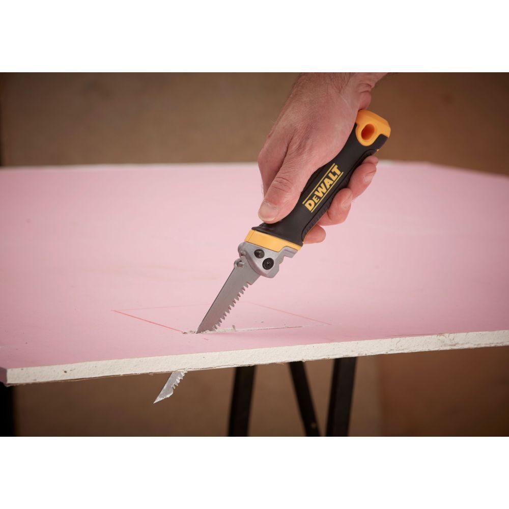 Ножовка по гипсокартону DEWALT DWHT20123, складная, с рашфилем, 10 см