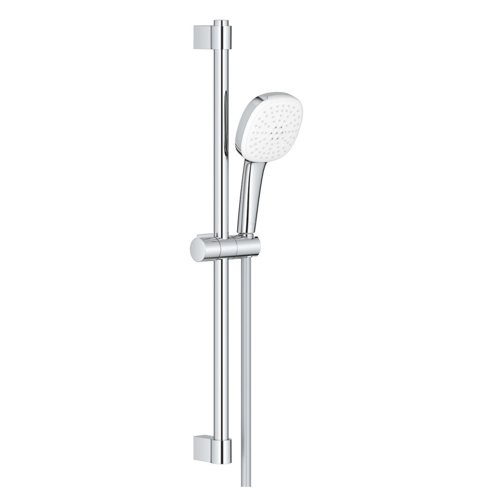 Душевой гарнитур GROHE Tempesta Cube 110, 2 режима струи, душевая штанга 600 мм, 7,4 л/мин, хром (26748003)