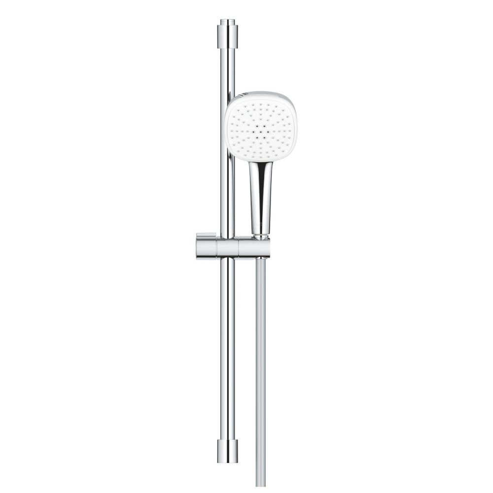Душевой гарнитур GROHE Tempesta Cube 110, 2 режима струи, душевая штанга 600 мм, 7,4 л/мин, хром (26748003)