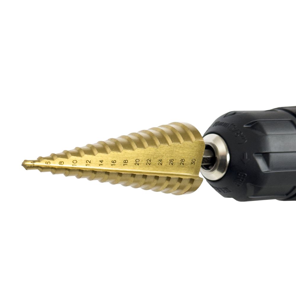 Сверло ступенчатое ИНТЕРСКОЛ 14 ступеней, 4-30 мм, 1 шт. (0308.043)