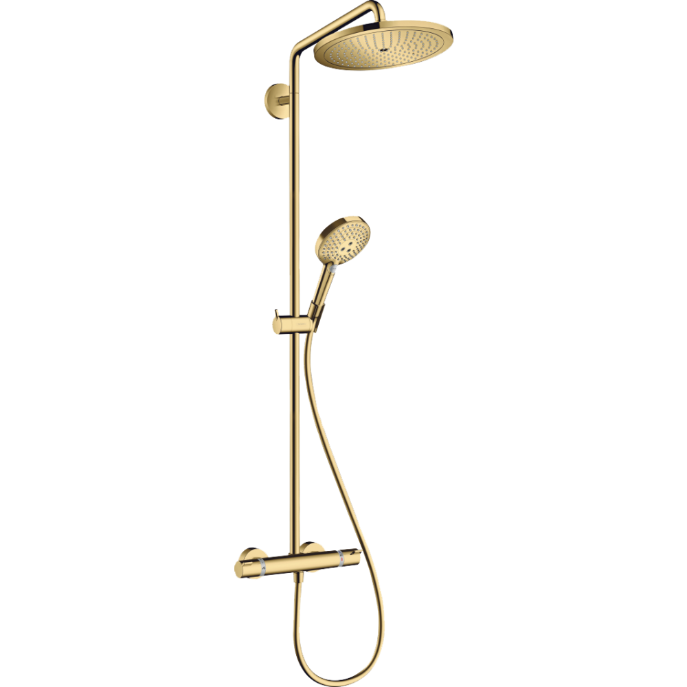 Душевая система hansgrohe Croma Select S 280 1jet с термостатом 26890990, полированное золото