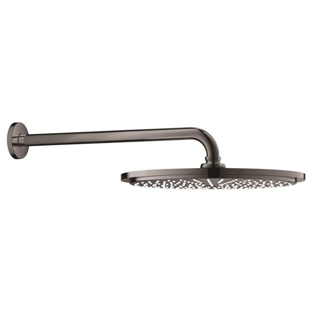 Верхний душ GROHE Rainshower Cosmopolitan 310, 8 л/мин, 1 режим, 380 мм, темный графит глянцевый (26066A00)
