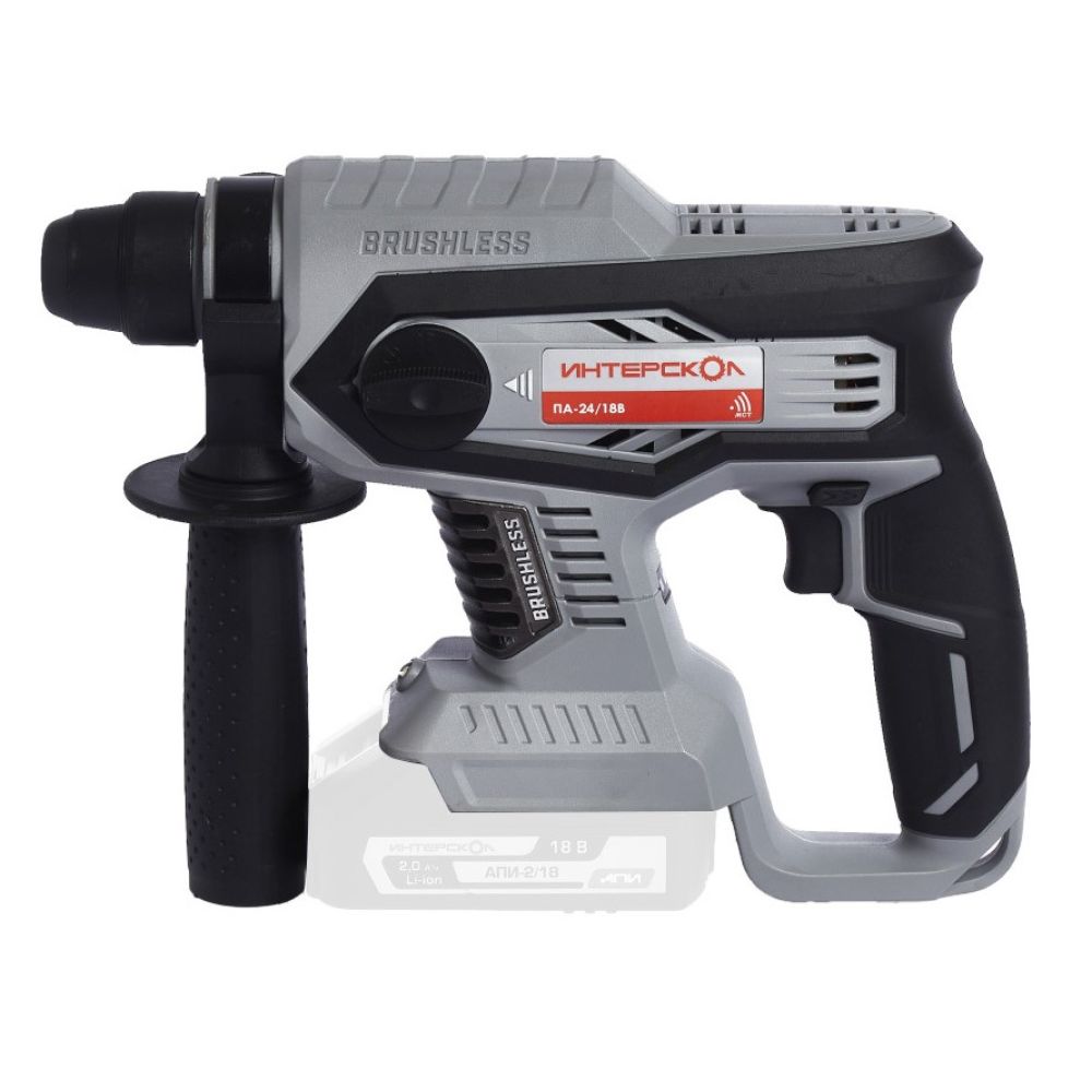 Аккумуляторный перфоратор ИНТЕРСКОЛ ПА-24/18В, 18 В, 2.2 Дж, 5300 уд/мин, с АКБ 4 Ач и ЗУ, в кейсе (579.0.0.70-B4C)