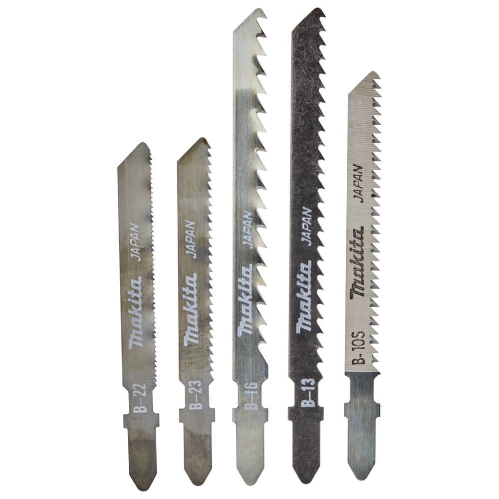 Набор электроинструмента Makita 18 В: дрель-шуруповерт + лобзик + набор пилок, с 2 АКБ 1.5 Ач и ЗУ, в сумке