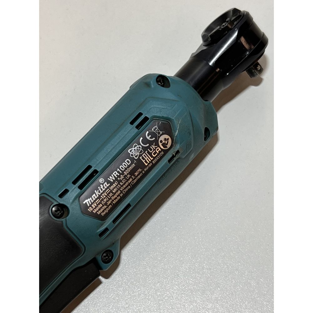 Аккумуляторный угловой гайковерт Makita WR100DZ, 12 В, 47.5 Нм, без АКБ и ЗУ (УЦЕНЕННЫЙ ТОВАР) (WR100DZ/BU)
