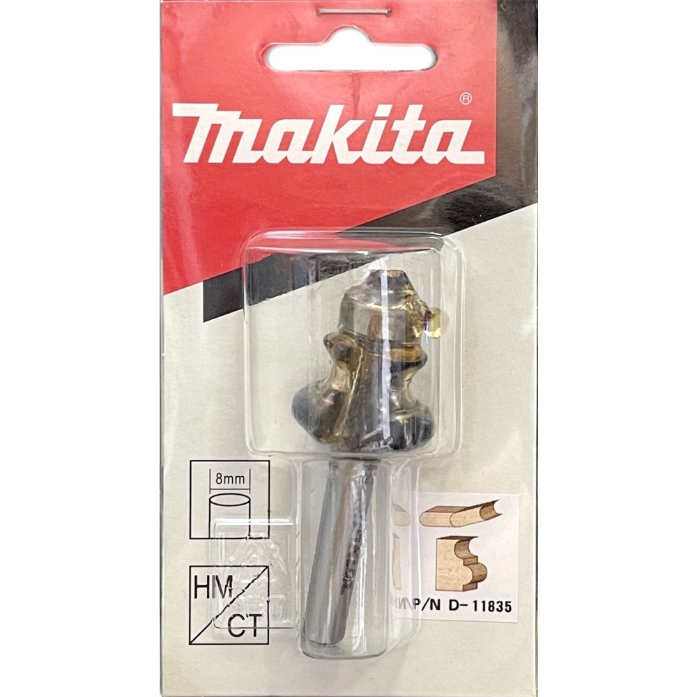 Фреза кромочная фигурная Makita 25.4х15, 9х8х38х2Т, D-11835