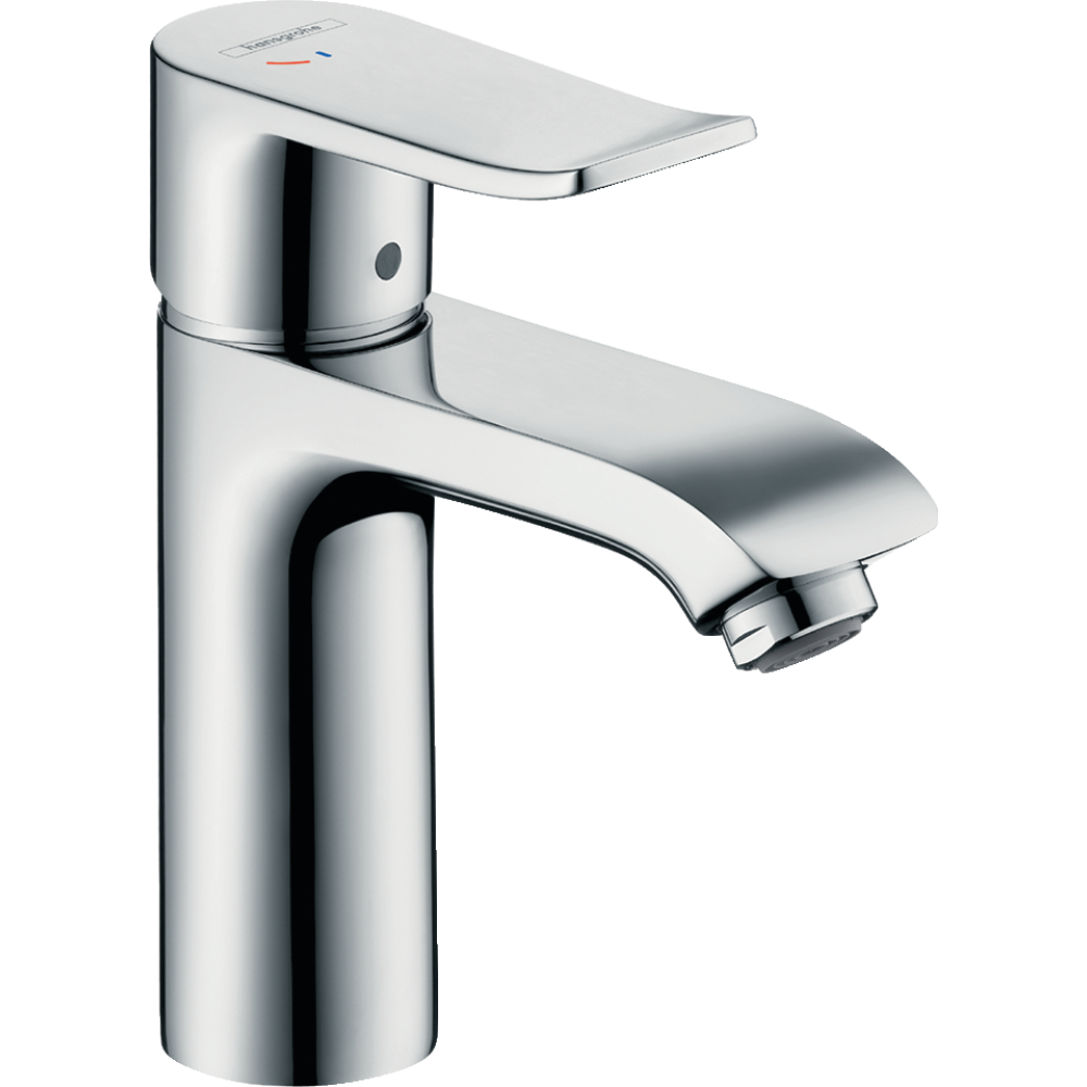 Смеситель для раковины hansgrohe Metris 110 CoolStart, со сливным гарнитуром 31121000, хром