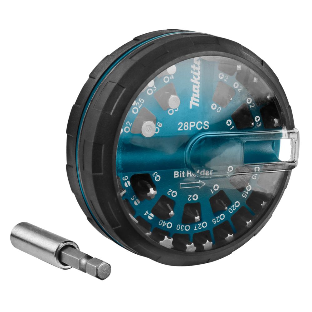 Набор бит Makita, 28 шт, с магнитным держателем, B-28911