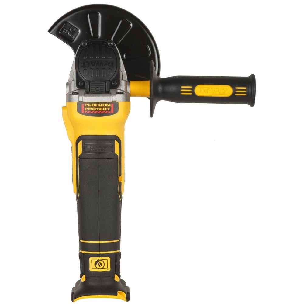 Аккумуляторная угловая шлифмашина DEWALT DCG406P2LRT, 18 В, 125 мм, 9000 об/мин, с 2 АКБ 5 Ач и ЗУ, в кейсе TSTAK (DCG406P2LRT-QW)