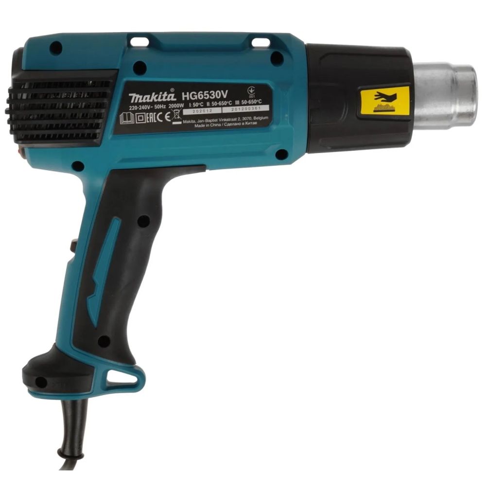 Строительный фен Makita HG6530VK, 2000 Вт, в кейсе