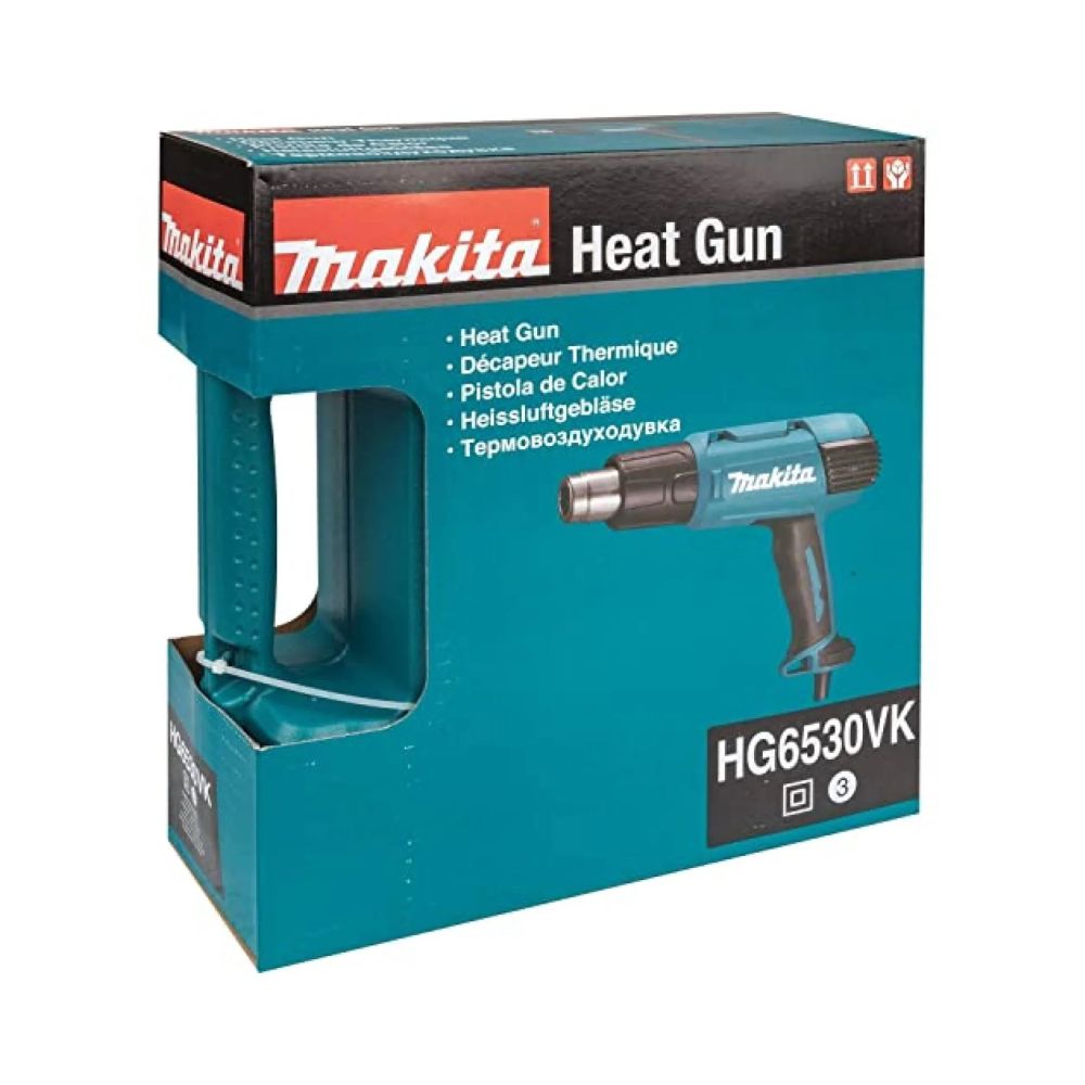 Строительный фен Makita HG6530VK, 2000 Вт, в кейсе