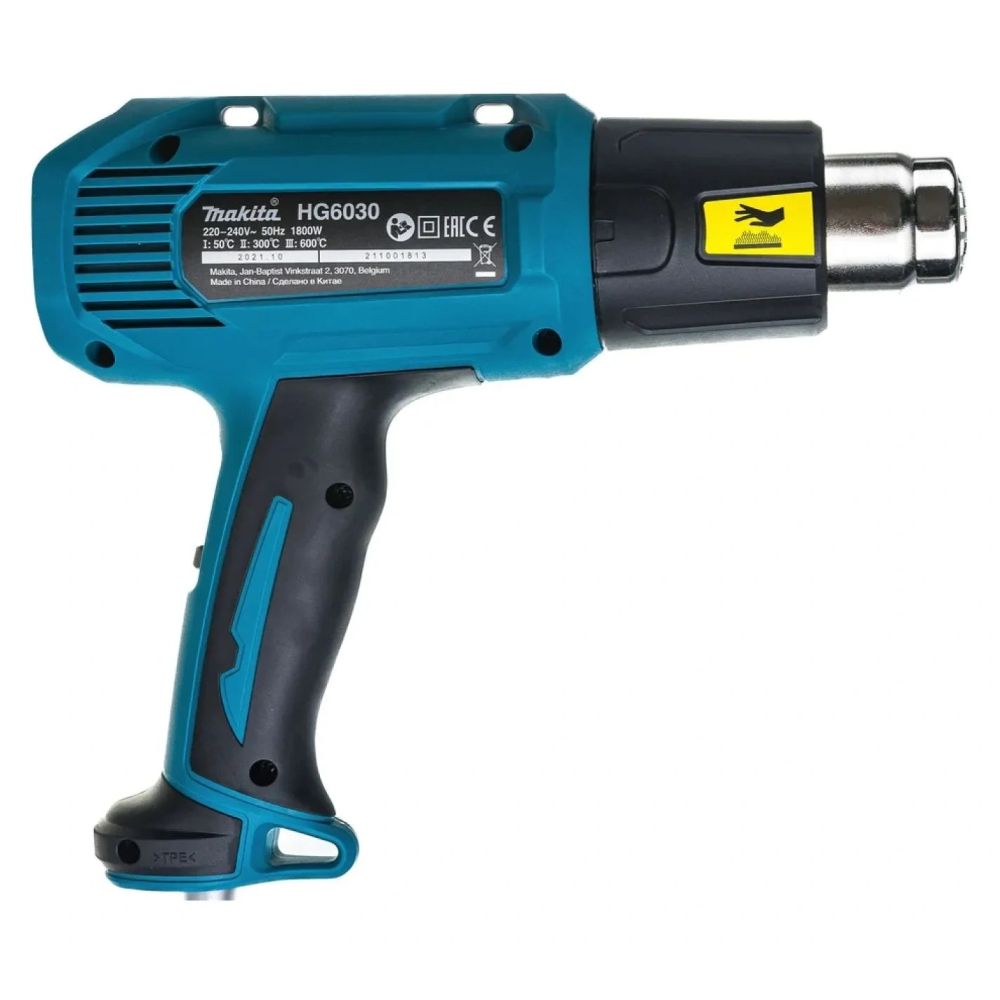 Строительный фен Makita HG6030K, 1800 Вт, в кейсе