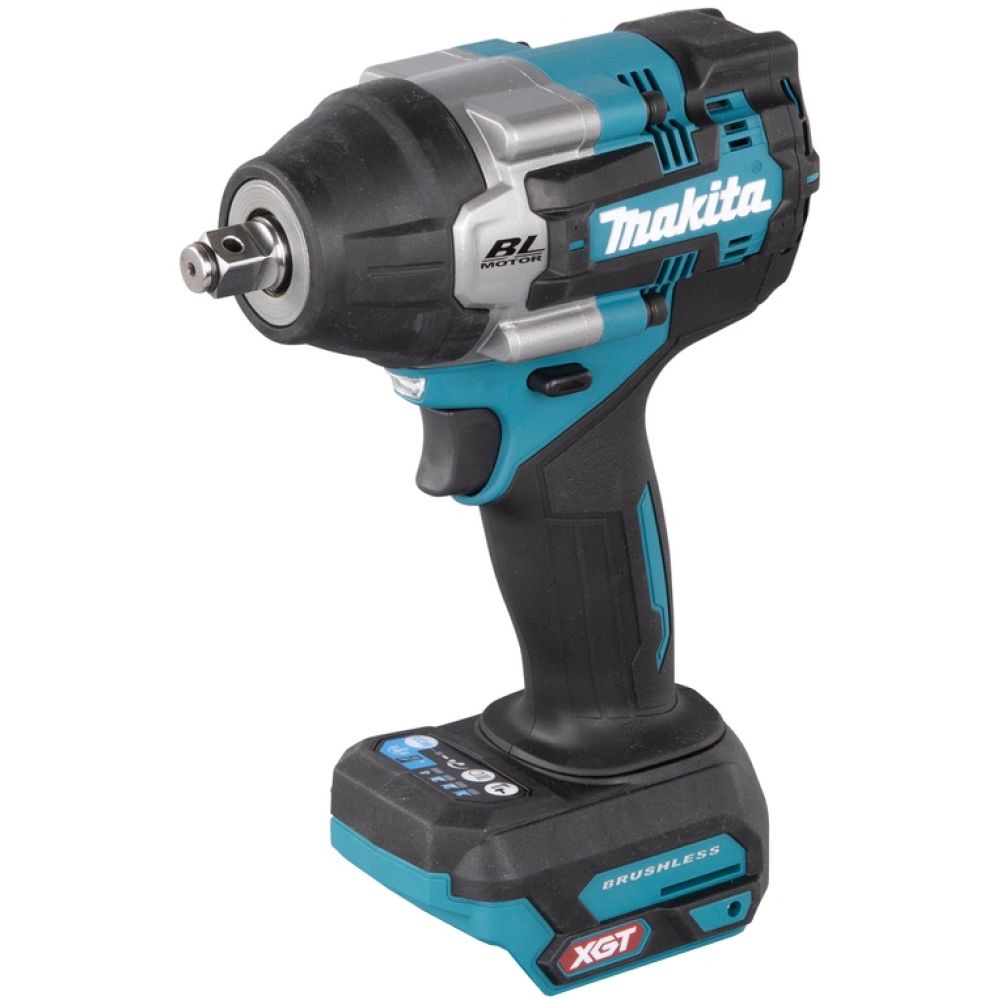Аккумуляторный набор Makita, 40 В: гайковерт TW007 + угловая шлифмашина GA038, с 2 АКБ 5 Ач и ЗУ, в кейсе