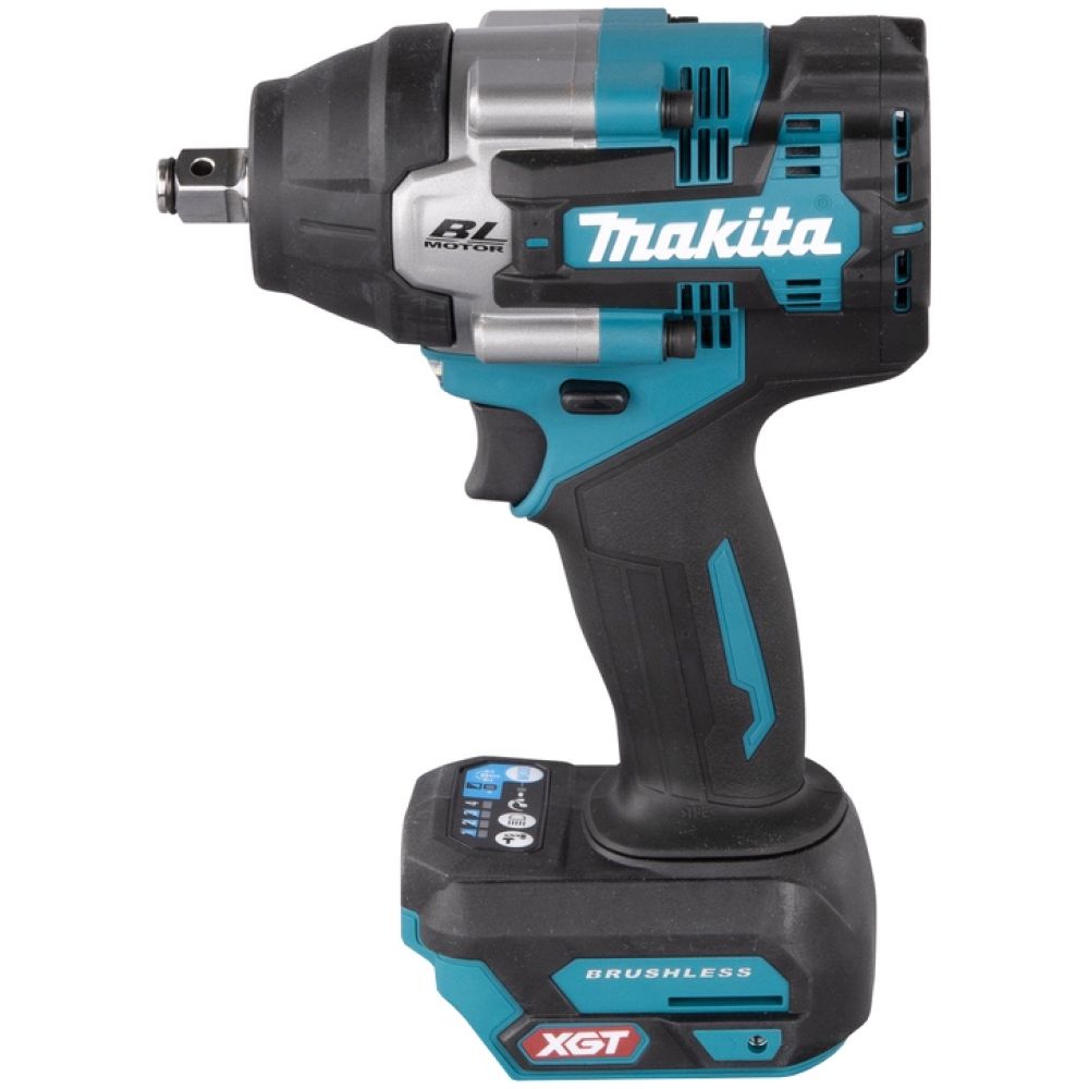 Аккумуляторный набор Makita, 40 В: гайковерт TW007 + угловая шлифмашина GA038, с 2 АКБ 5 Ач и ЗУ, в кейсе