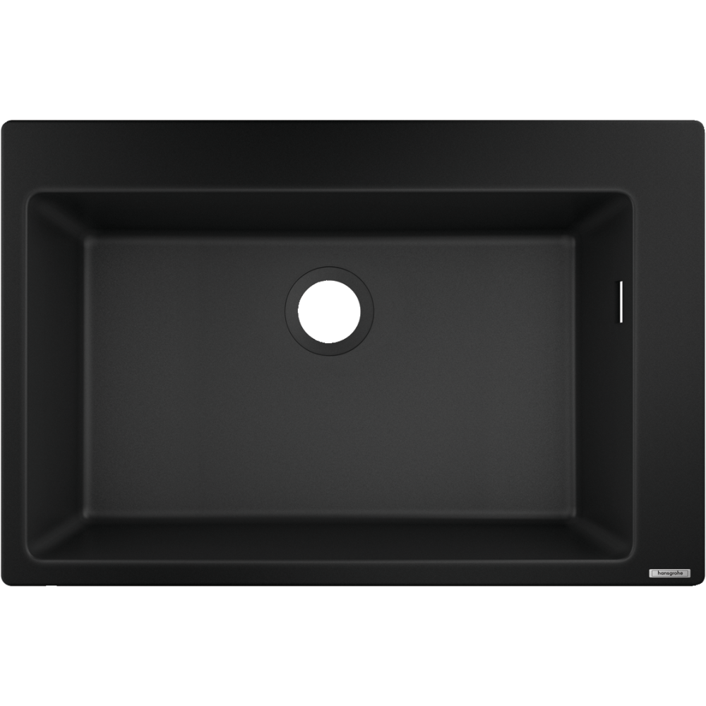 Кухонная мойка hansgrohe S51 S510-F660 врезная 43313170, черный графит