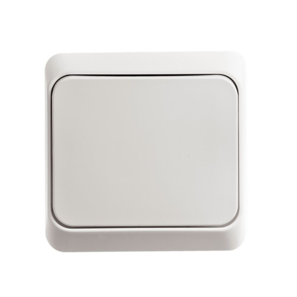 Выключатель 1-клавишный Systeme Electric (Schneider Electric) Etude, белый BA10-001B