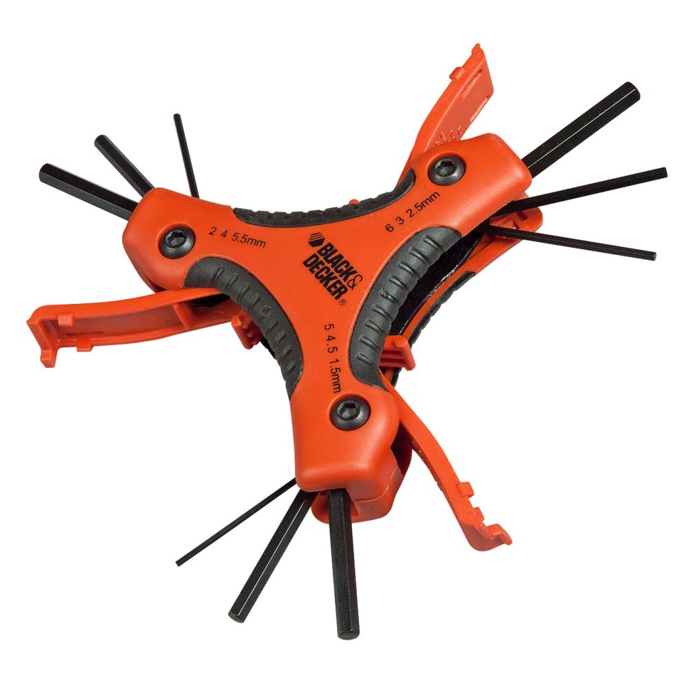 Набор из 9 шестигранных торцевых ключей BLACK+DECKER BDHT0-71628