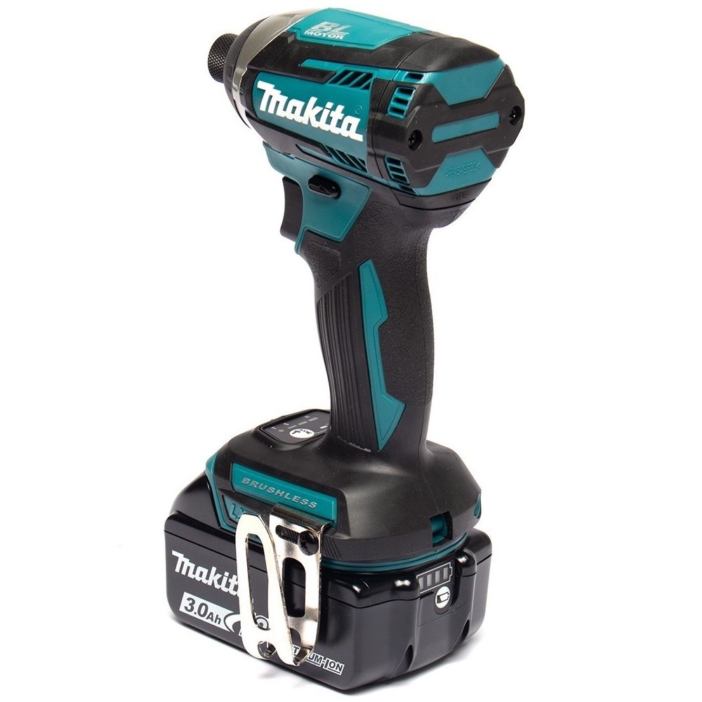 Аккумуляторный ударный шуруповерт Makita, 18 В, 175 Нм, 3600 об/мин, 3800 уд/мин, с 2 АКБ 3 Ач и ЗУ, в кейсе, DTD154RFE