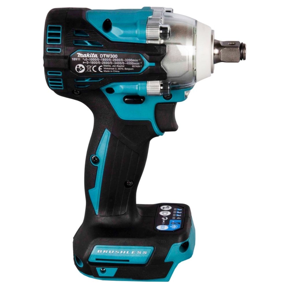 Аккумуляторный гайковерт Makita DTW300RTJ, 18 В, 330 Нм, 4000 уд/мин, с 2 АКБ 5 Ач и ЗУ, в кейсе MakPac