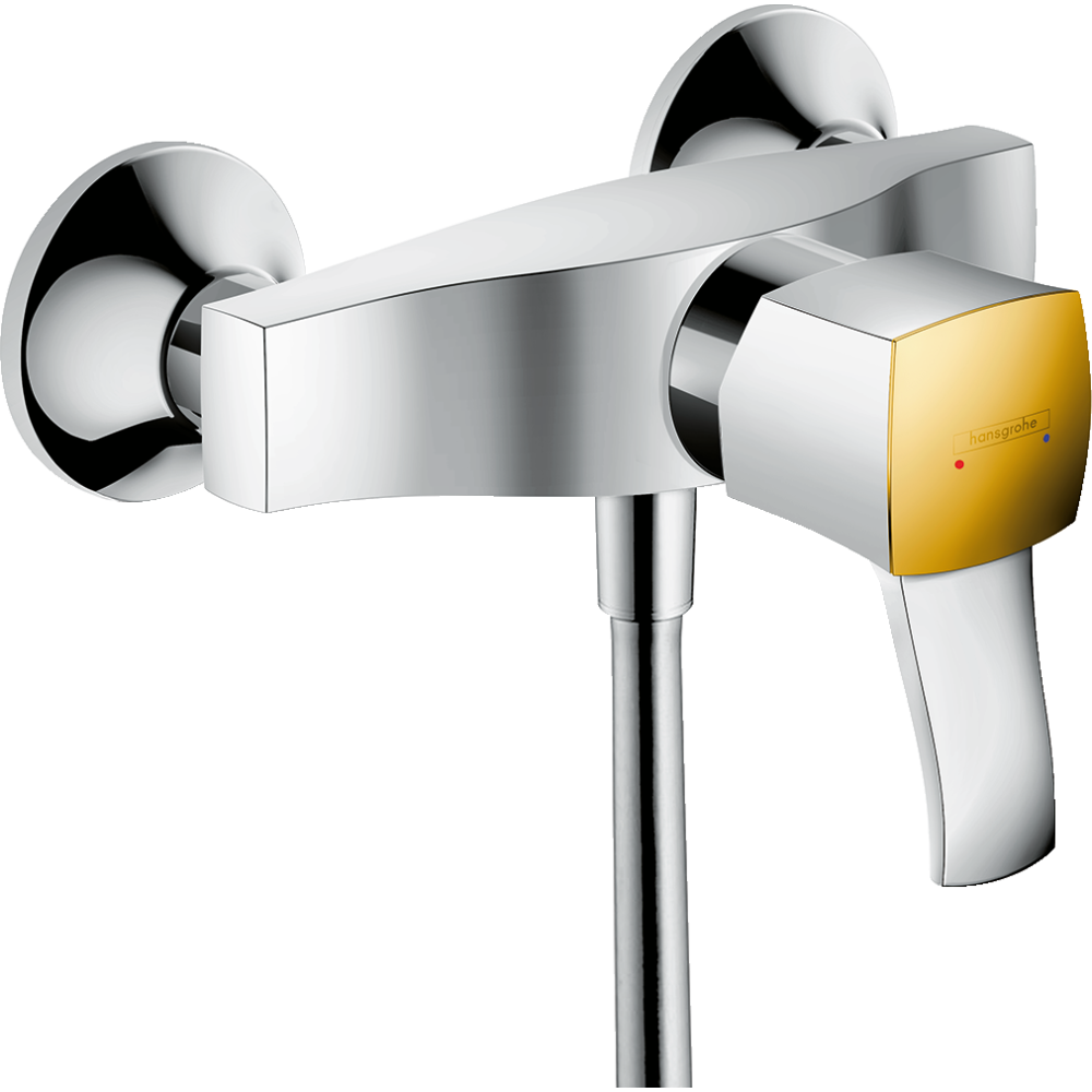 Смеситель для душа hansgrohe Metropol Classic внешнего монтажа 31360090, хром/под золото