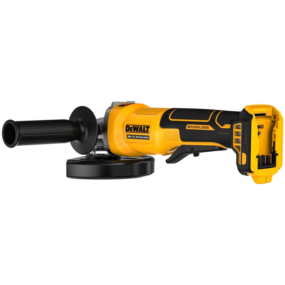 Аккумуляторная угловая шлифмашина DEWALT DCG408N, 18 В, 125 мм, 9000 об/мин, без АКБ и ЗУ (DCG408N-XJ)