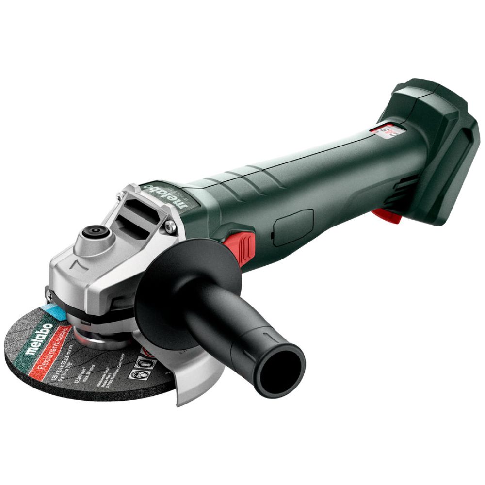 Аккумуляторная угловая шлифмашина Metabo W 18 L 9-125, 18 В, 125 мм, 8500 об/мин, с 2 АКБ 4 Ач и ЗУ, в кейсе metaBOX (602247510)