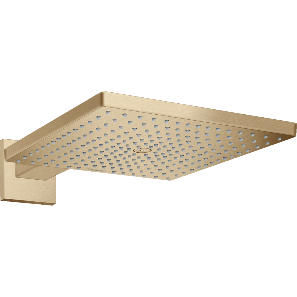 Верхний душ hansgrohe Raindance E 300 1jet с настенным кронштейном 26238140, шлифованная бронза