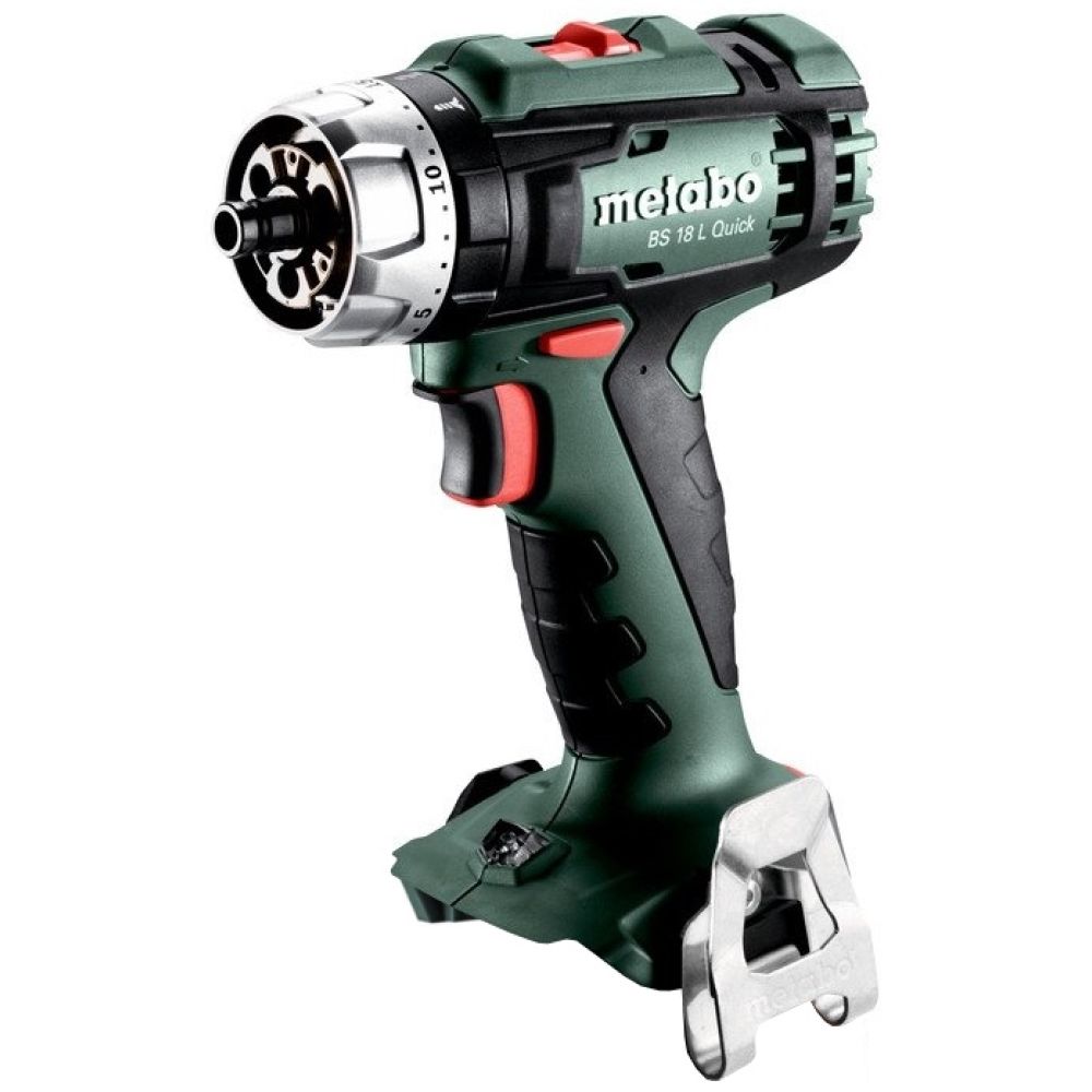 Аккумуляторная дрель-шуруповерт Metabo BS 18 L Quick, 18 В, 1850 об/мин, с 2 АКБ 2 Ач и ЗУ, в кейсе metaBOX (614052500)