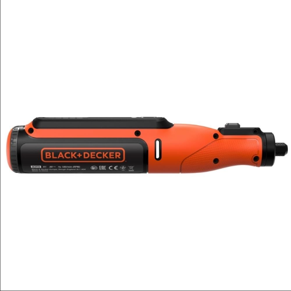 Аккумуляторный гравер BLACK+DECKER, 7.2 В, 29500 об/мин, со встроенной АКБ 1.5 Ач, BCRT8IK