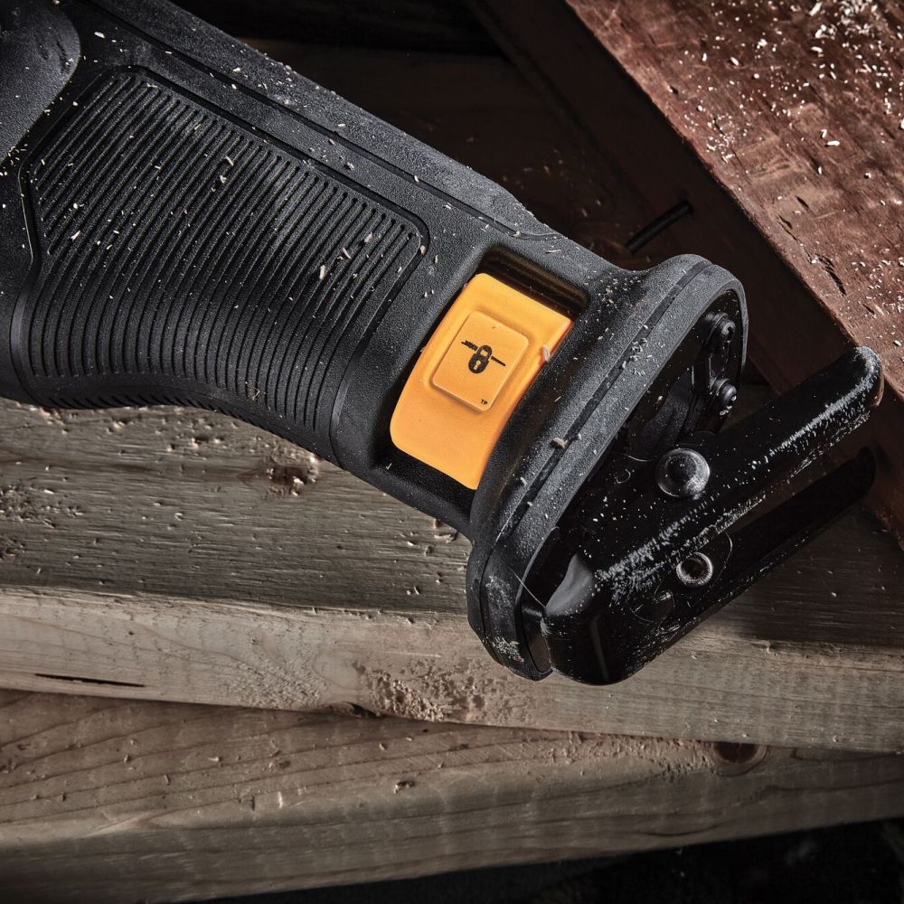 Аккумуляторная сабельная пила DEWALT DCS386H2T, 18/54 В, 3000 ход/мин, 28.6 мм, с 2 АКБ 5 Ач и ЗУ, в кейсе TSTAK (DCS386H2T-QW)