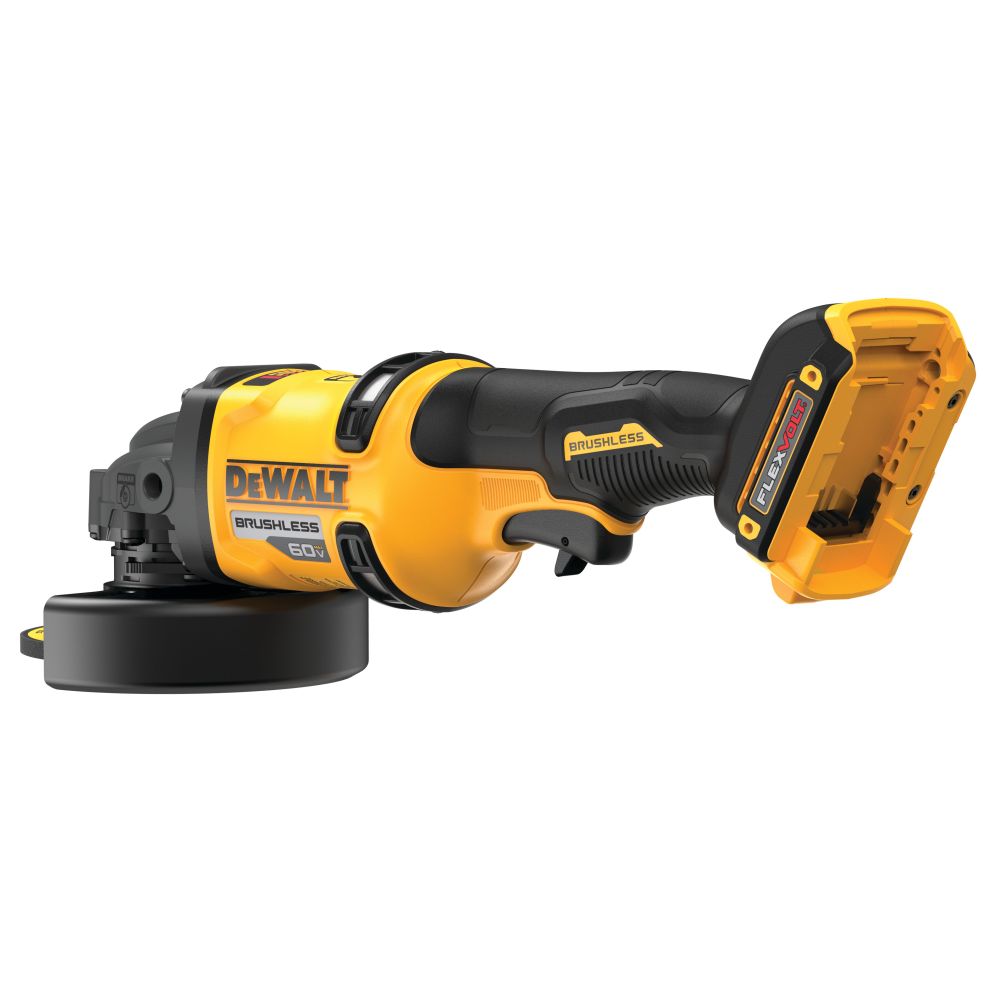 Аккумуляторная угловая шлифмашина DEWALT DCG418BX1, 60 В, 150 мм, 9000 об/мин, с АКБ 3 Ач и ЗУ (DCG418BX1-XJ)