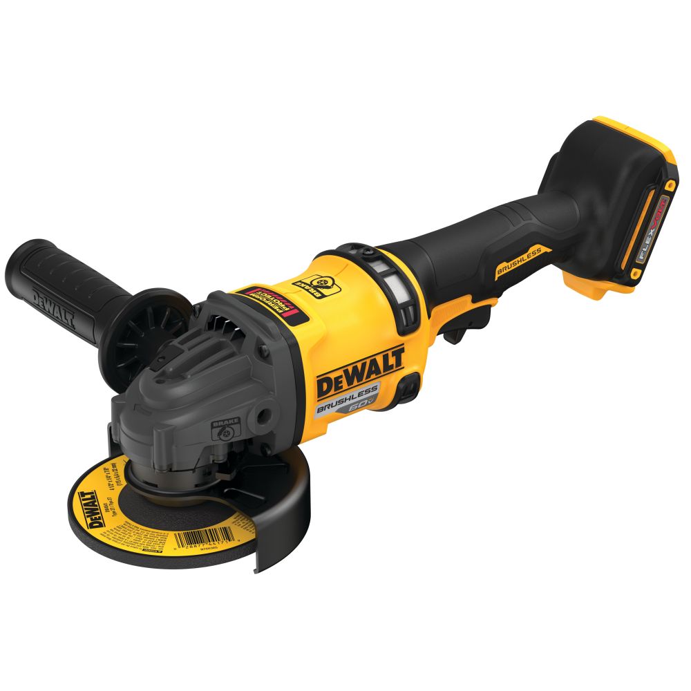 Аккумуляторная угловая шлифмашина DEWALT DCG418BX1, 60 В, 150 мм, 9000 об/мин, с АКБ 3 Ач и ЗУ (DCG418BX1-XJ)