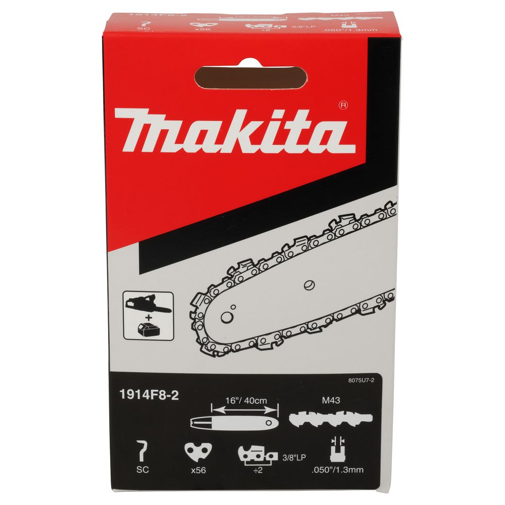 Пильная цепь Makita 1914F8-2, 40 см, 3/8", 1.3 мм, 56 звеньев (1914F8-2)