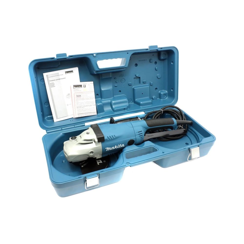 Угловая шлифмашина Makita GA9020SFK, 2200 Вт, 230 мм, 6600 об/мин