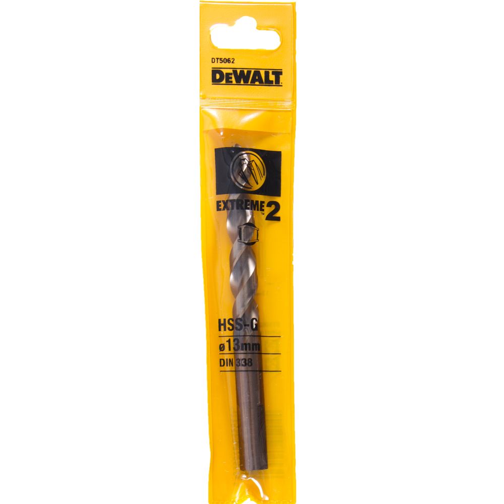 Сверло DEWALT EXTREME 2 DT5062, по металлу HSS-G, 13 x 151 x 98 мм