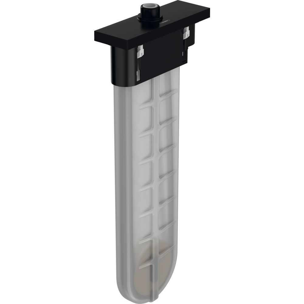 Внешняя монтажная часть hansgrohe sBox с прямоугольной розеткой 28010670, матовый черный