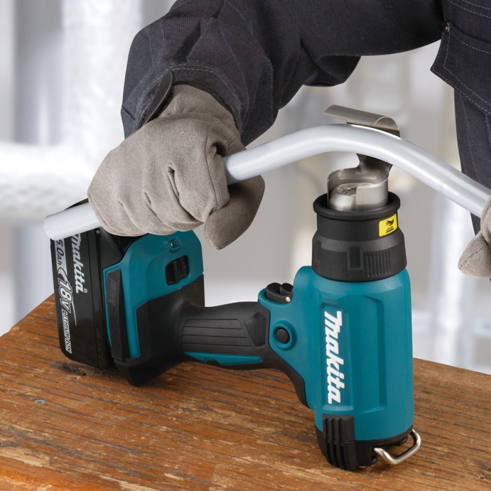 Аккумуляторный тепловой пистолет (фен) Makita  LXT 18В, 1 режим, 550°, без АКБ и З/У, DHG180ZK