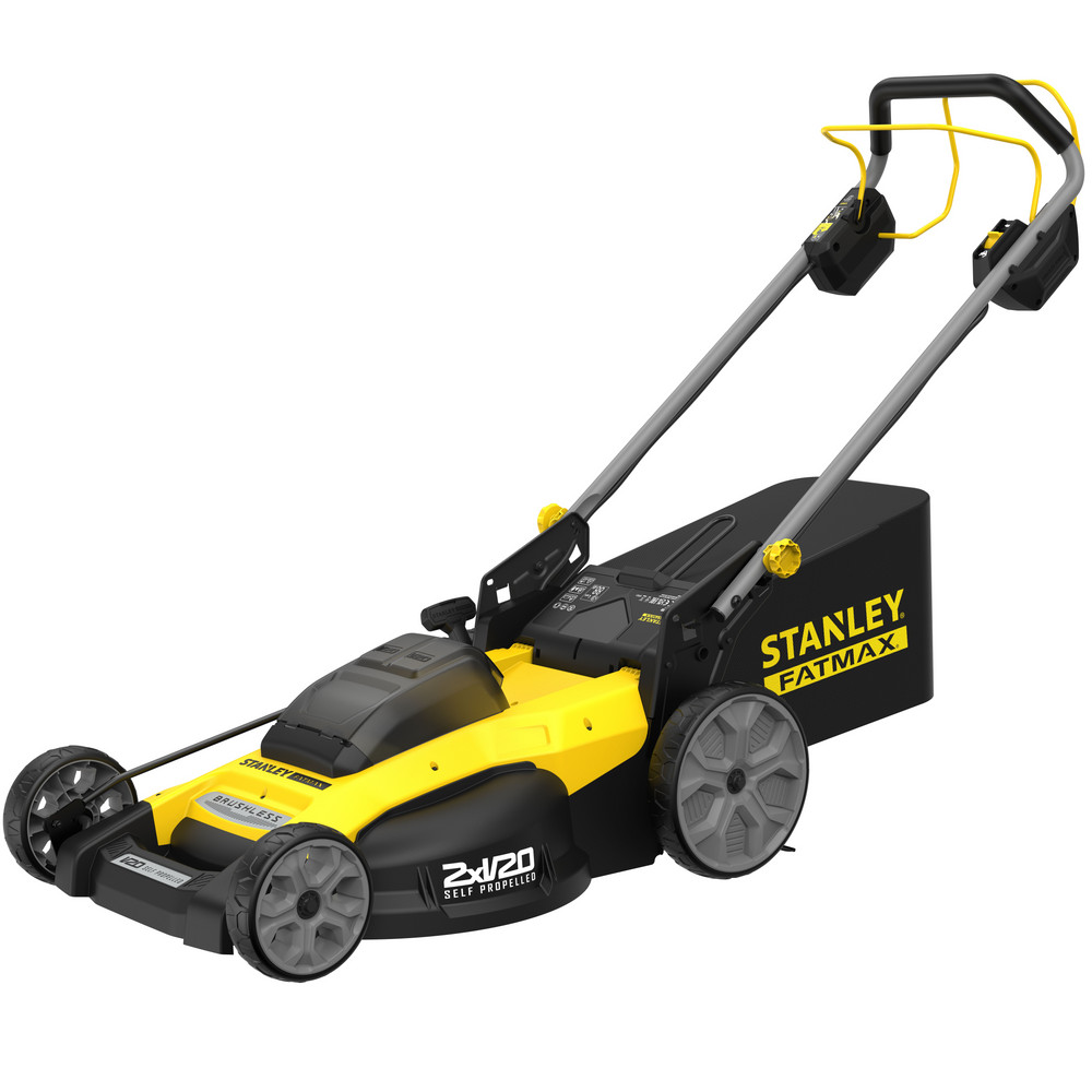 Аккумуляторная газонокосилка STANLEY FATMAX SFMCMWS251M, 2х18 В, 2800 об/мин, 40 л, с 2 АКБ 4 Ач и ЗУ (SFMCMWS251M-QW)