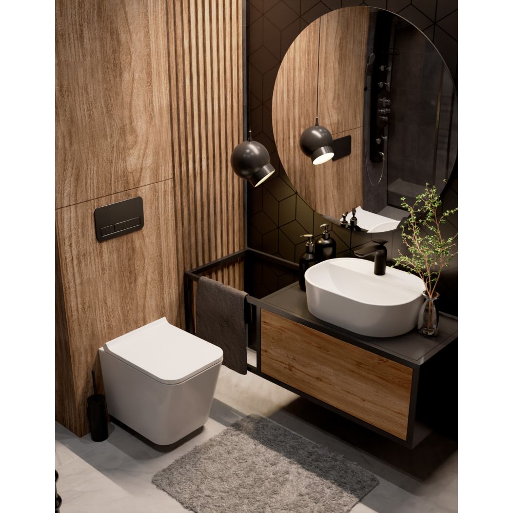 Комплект инсталляции GROHE 38775001 с унитазом AQUAme AQM2004 и сиденьем с микролифтом (NW0169/S)