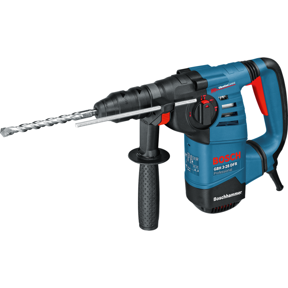 Сетевой перфоратор Bosch GBH 3-28 DRE, 800 Вт, 3.1 Дж, 900 об/мин, 4000 уд/мин, в кейсе, 061123A000