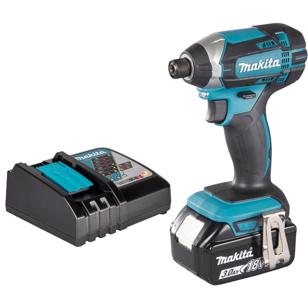 Аккумуляторный шуруповерт Makita DTD152, 18 В, 165 Нм, 3500 уд/мин, с АКБ 3 Ач и ЗУ (DTD152P1Z)