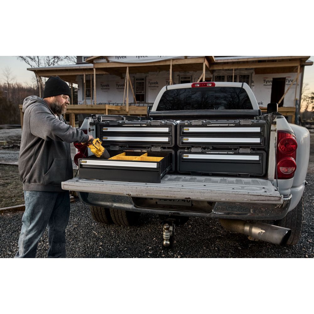 Ящик для инструмента DEWALT TOUGHSYSTEM DXL DWST08520-1, выдвижной, 2 отделения, 43 л